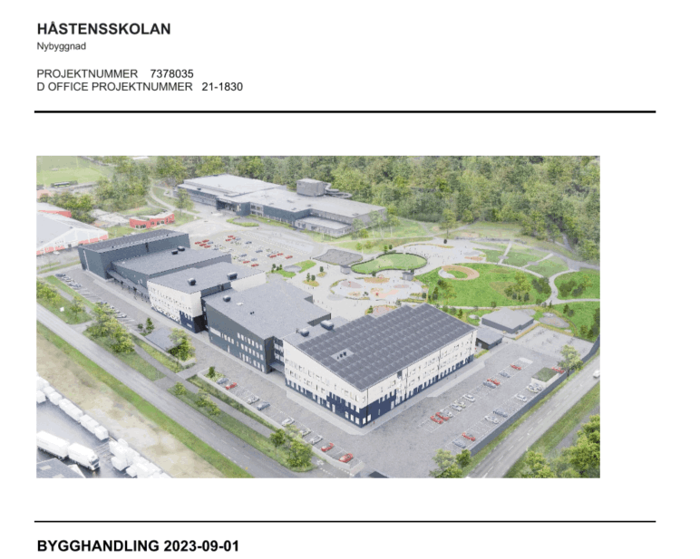 Rama Kalkyl målerikalkyl & anbud Håsstenskolan Varberg
