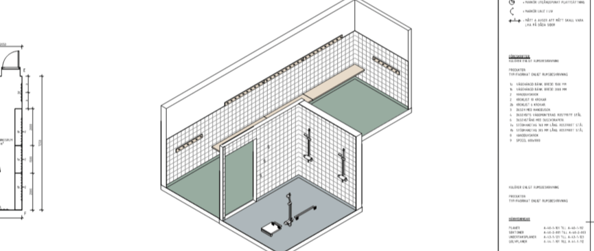 Rama Kalkyl Västervångskola, ombyggnad, plattsättning, plattsättningkalkyl, kakel, klinker badrum, anbud
